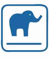 Blue Elephant Theatre logo