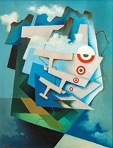 Tullio Crali, Tricolour Wings, 1932 (Ali tricolori). Private Collection.